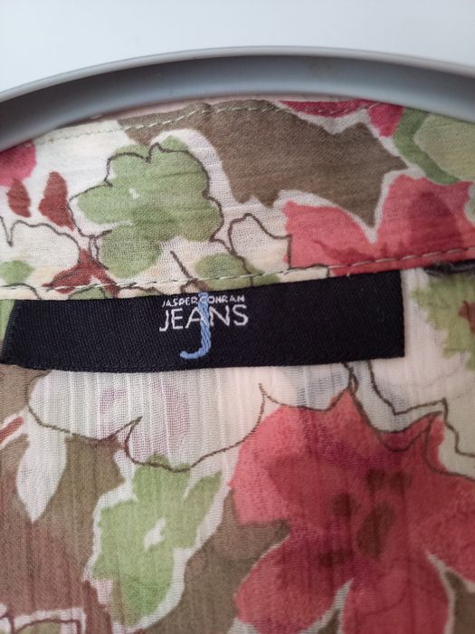 Bluzka damska w kwiaty z paskiem r. 44 (XXL) Jasper Conran Jeans