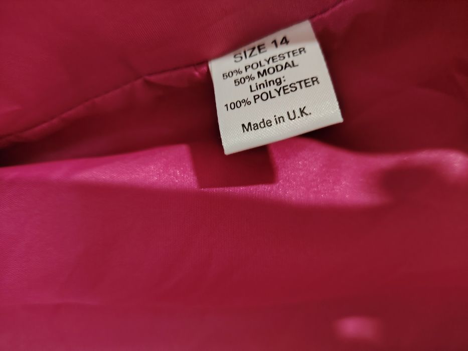 Classics Debenhams świetna marynarka fuksja XL 50% modal idealny stan