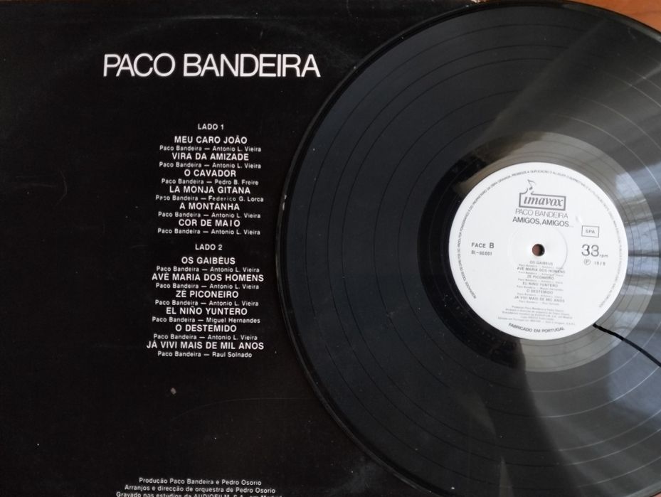 Disco de vinil LP Paco Bandeira - Amigos, Amigos