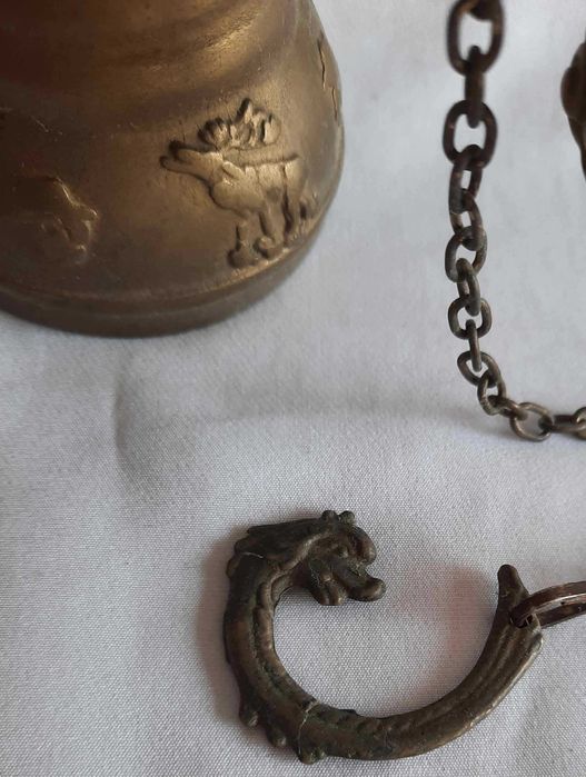 Mosiądz Orientalny Dzwonek Wiszący do Drzwi