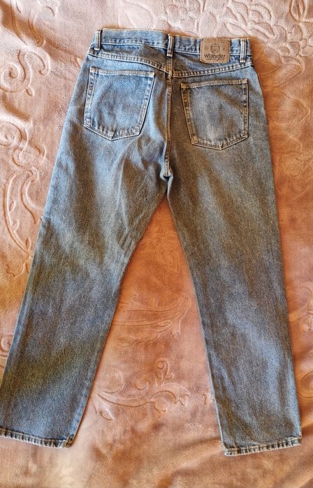 Spodnie Wrangler 30/32 proste, niebieskie, vintage