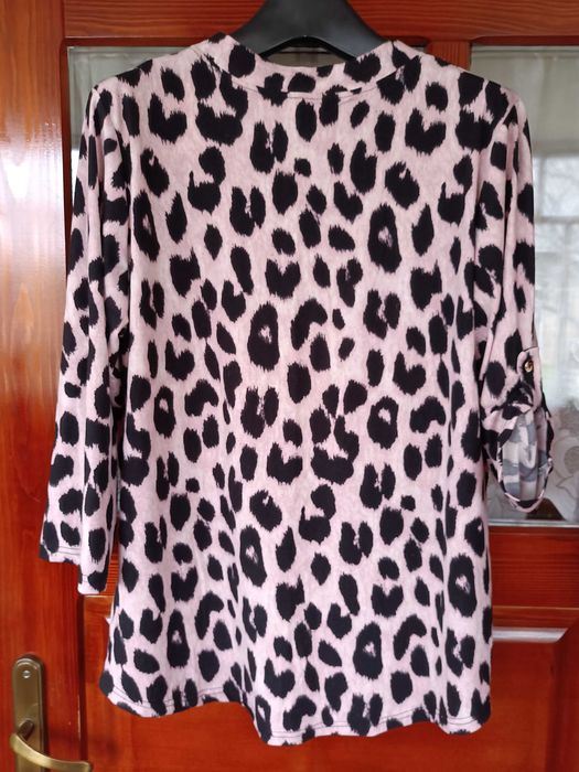Bluzka panterka rękaw 3/4