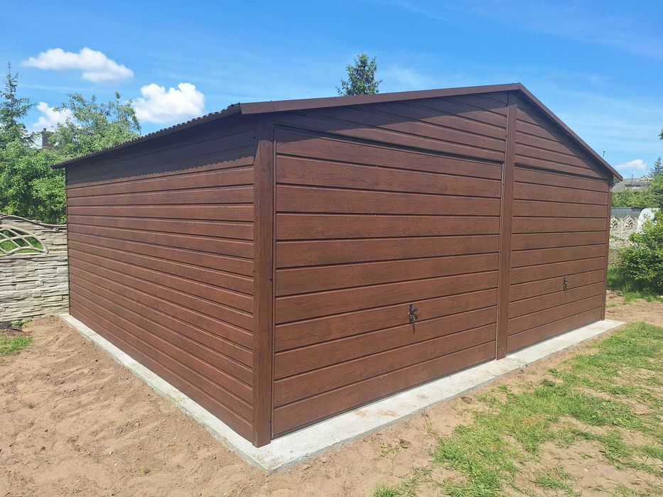 Garaż blaszany 6x5,8 m Premium Blaszak Garaże blaszane 6x6 7x6 8x6 9x6 10x6 11x6 12x6 PRODUCENT dostawa i montaż !