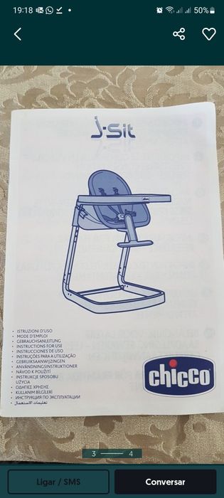 Cadeira criança bebe i-sit chicco