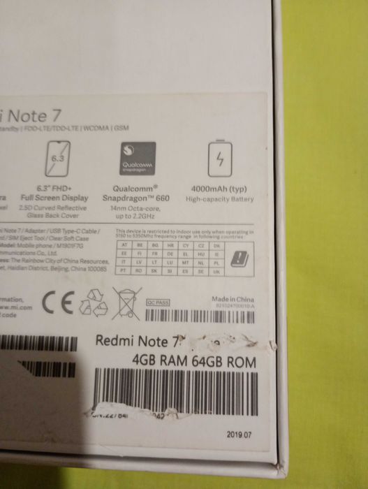 Redmi Note 7  4\64