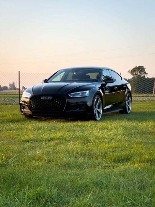 Audi A5 F5 Gril Atrapa Chłodnicy Plaster Miodu 16-19 PDC Kamera Czarny