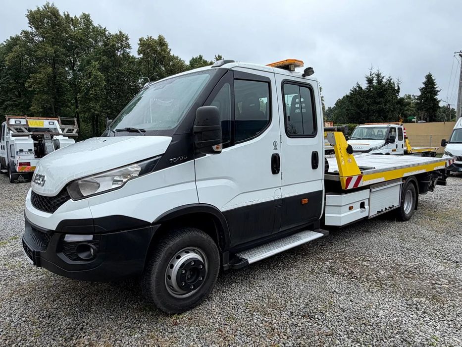 Iveco Daily 70C17 Falkom Pomoc drogowa Laweta 2015r  Płyta Hydrauliczna Falkom FAS 3000