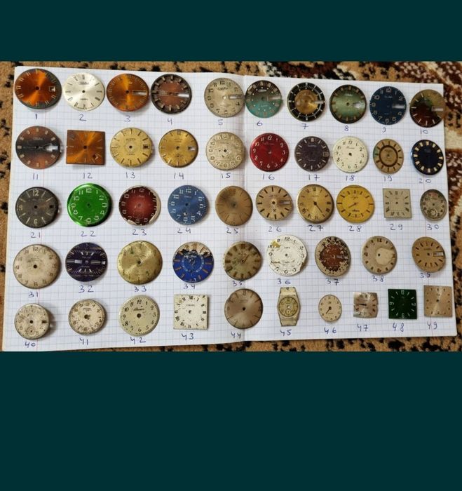 Циферблаты часов под восстановление производства СССР