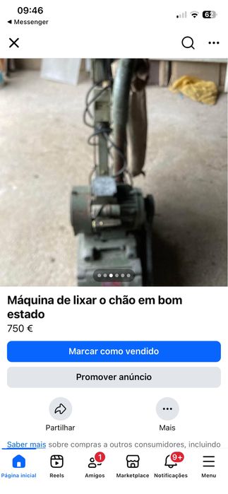 Lixadora elétrica pra chão  de madeira em bom estado