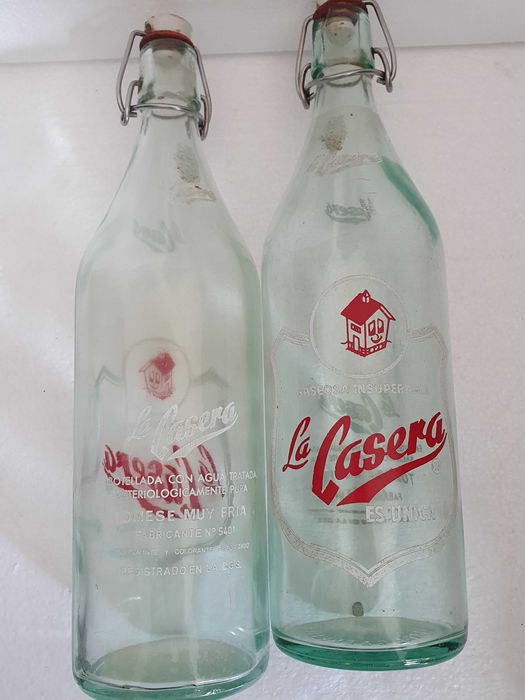 Duas Garrafas Gasosa La Casera e outras para coleção - Vintage
