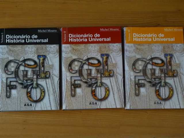 Dicionário de História Universal de Michel Mourre - 3 Volumes
