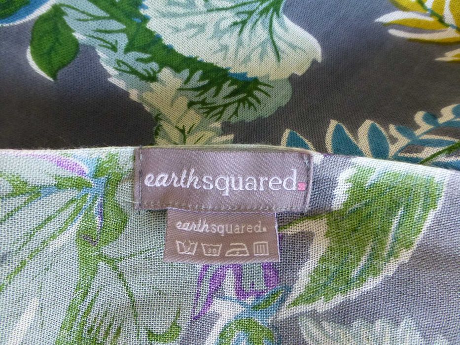 Earth Squared Indyjski lekki zwiewny szal wiosenna apaszka