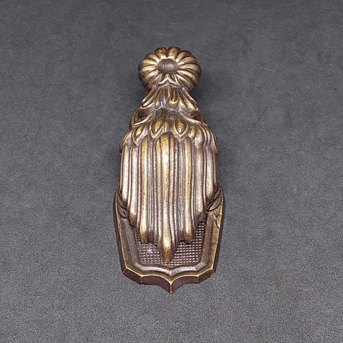 Канцелярский зажим для документов бумаг бронзовый ФРАНЦИЯ 1920-е годы