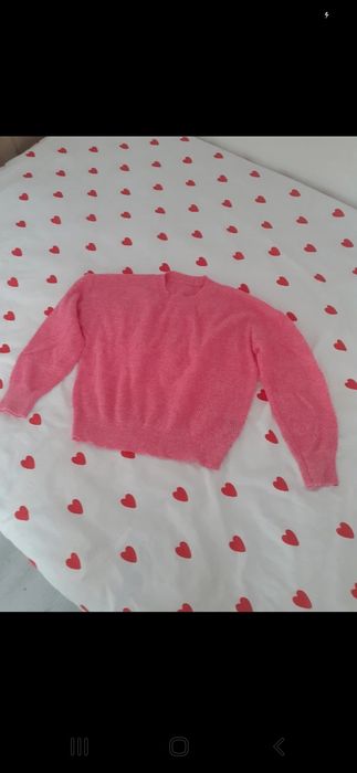 Swterek cienki różowy