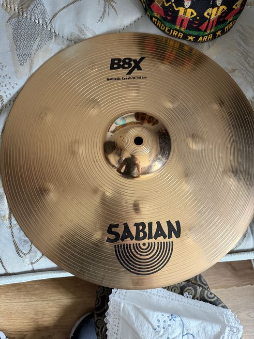 Pratos Bateria Sabian Ride e Crash