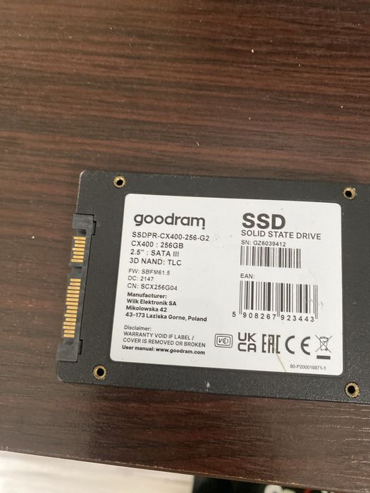 Dysk ssd goodram 256gb