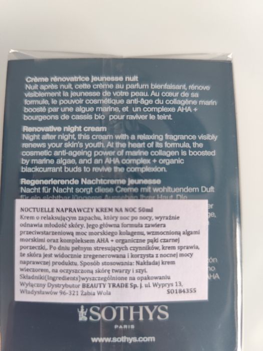 Krem SOTHYS Paris na noc 50 ml