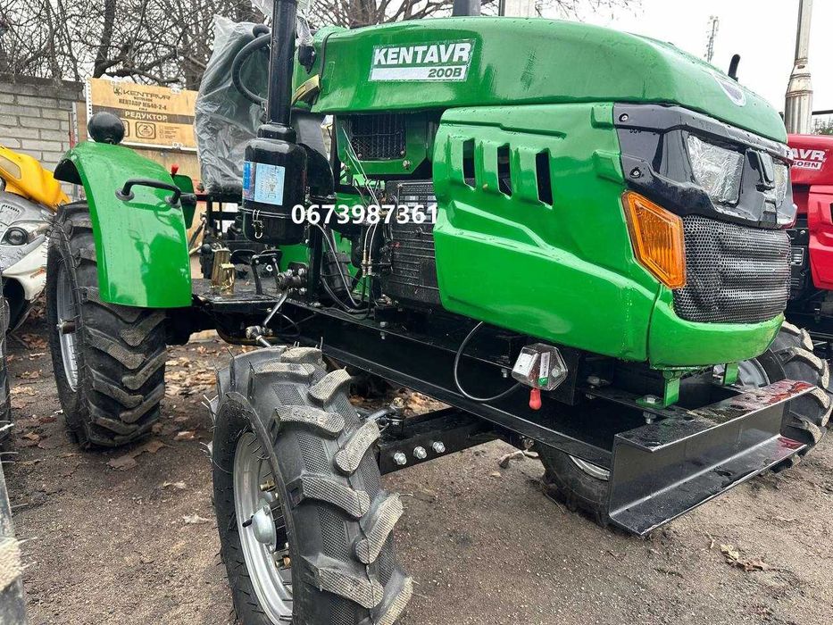Мототрактор Кентавр 200B+Плуг+Фреза Дводиск зчепл Посилена рама Кредит