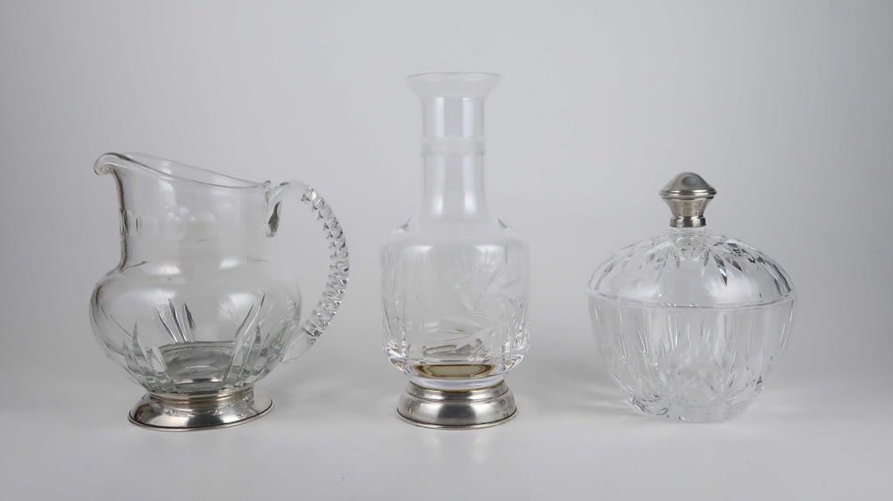 3 Peças em Cristal Pequeno / Médio Porte