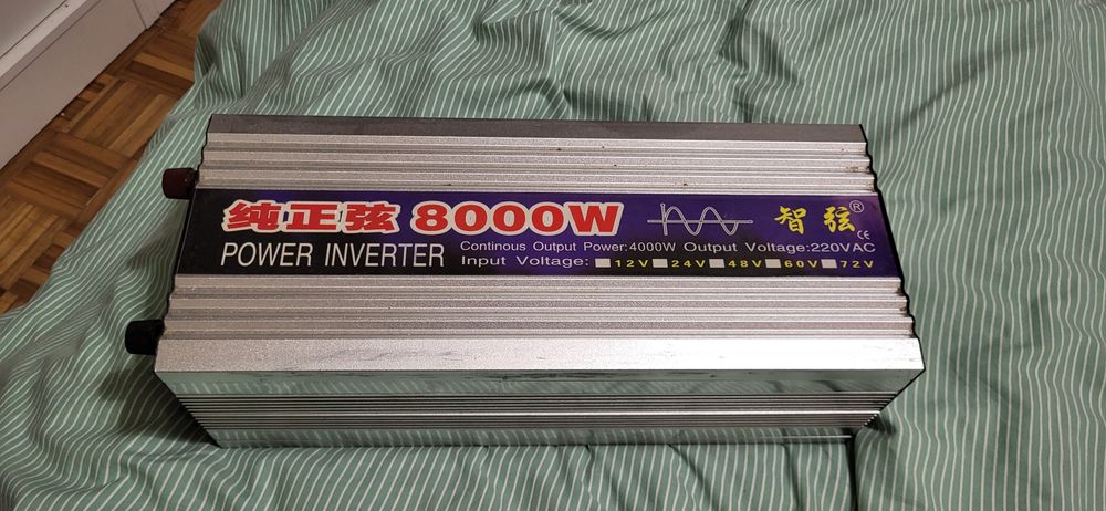 Inversor 24v onda pura 8000w pico 4000w contíno