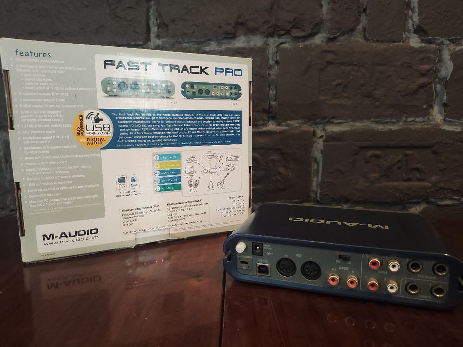 Продам звуковую карту M-Audio Fast Track Pro