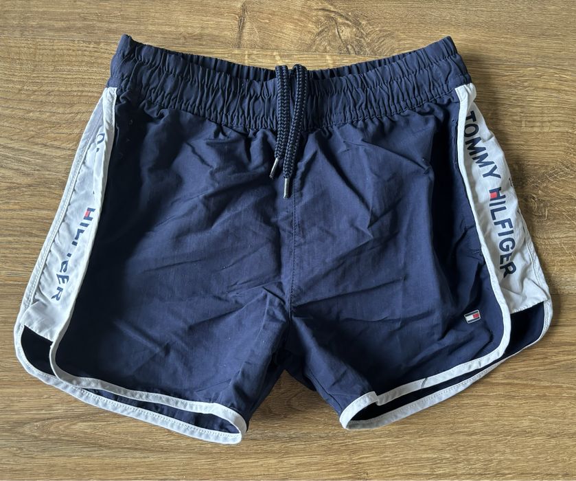 Tommy Hilfiger spodenki unisex krótkie 128 granatowe