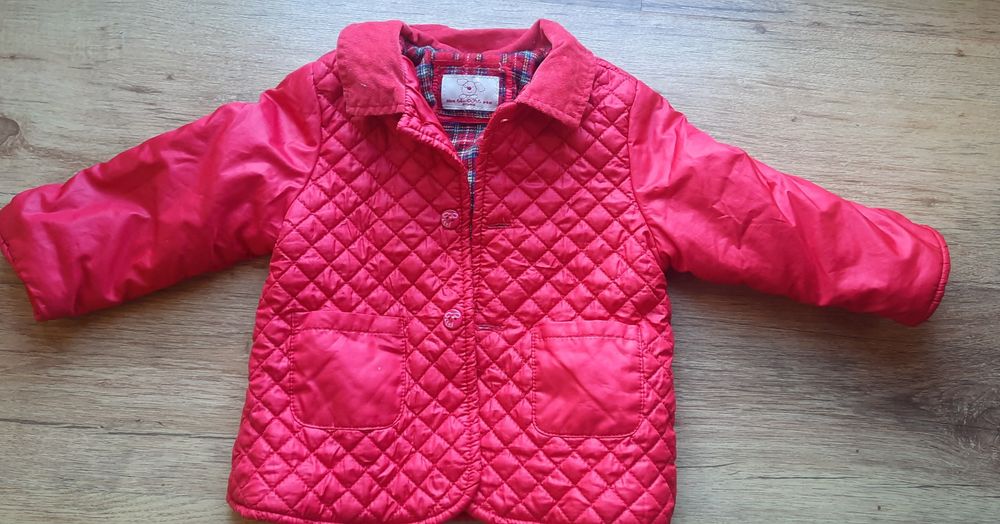 Kurteczka dla chłopca na podszewce czerwona