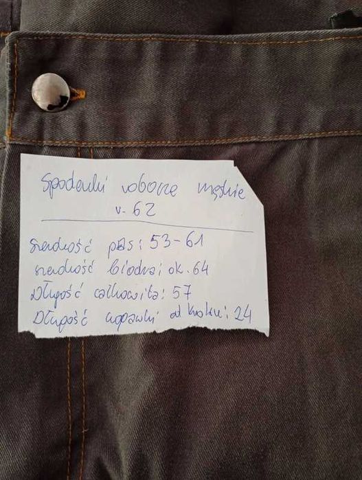 Spodenki krótkie warsztatowe, na podwórko robocze r 62 2xl/3xl