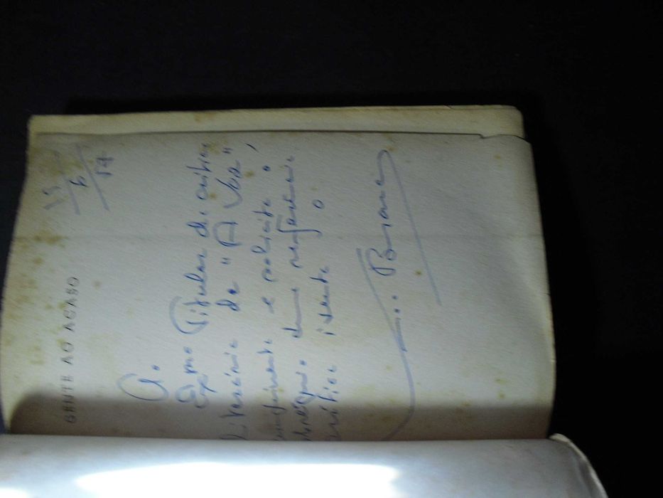 Branco (Vasco);Gente ao Acaso;Edição de Autor,1ª Edição,1957,