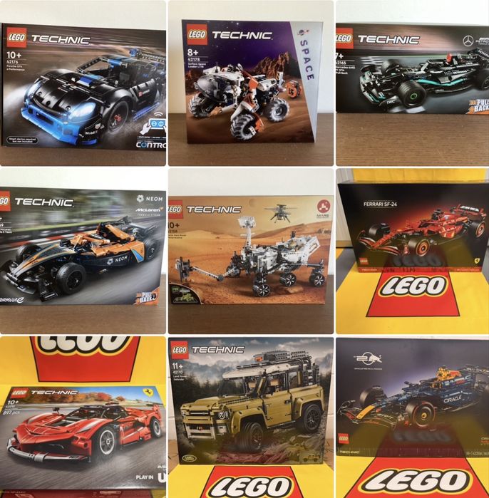 LEGO Technic 42110/42158/42165/42169/42176/42177/42178/42206/42207/42212 Novos e Selados