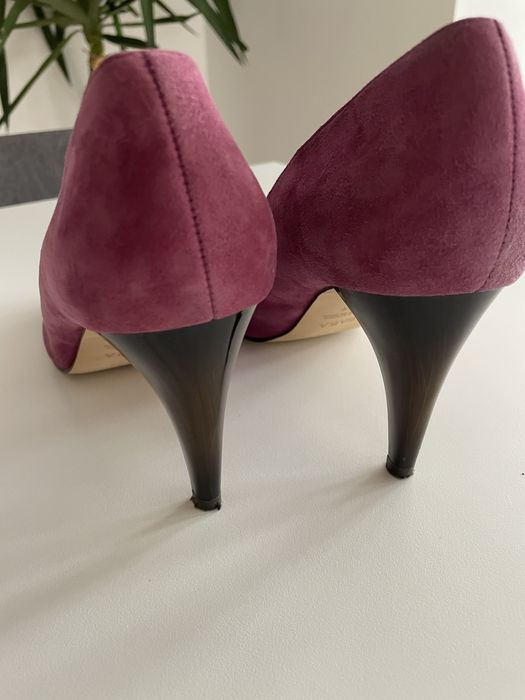 Sapatos lilás salto medio Zara