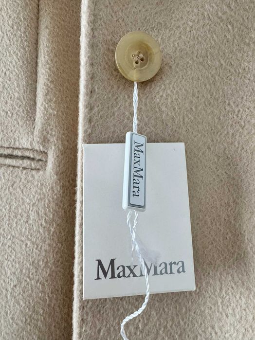 MaxMara płaszcz wełniany beżowy elegancki r.36/S nowy