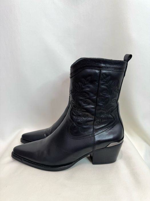 Шкіряні черевики козаки Massimo Dutti (Іспанія), р. 38 (37)