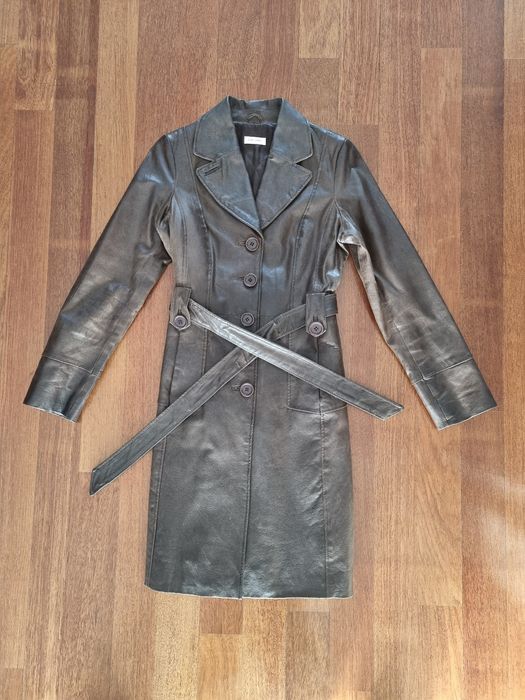 Płaszcz skórzany vintage