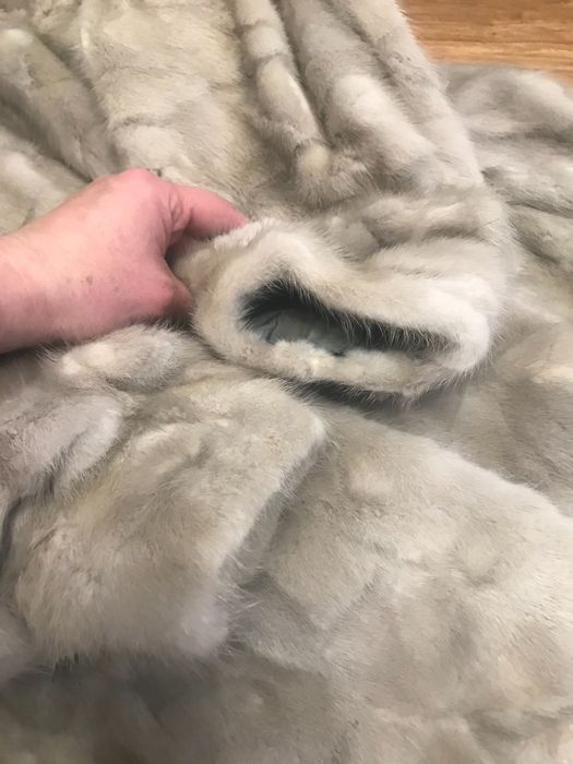 Шуба норкова сіра розмір 52-54 ціна 8500 грн