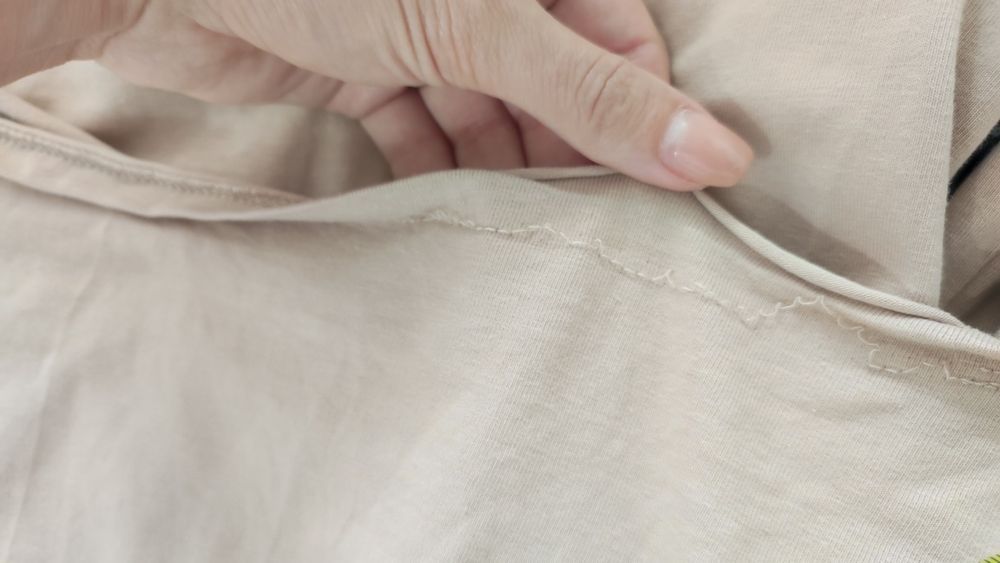 Bluzka damska na długi rękaw, z odkrytymi ramionami, top, beżowa