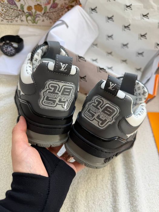 Louis Vuitton Skate Sneakers Black White Grey