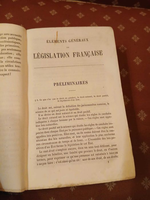 A. Bourguignon, Élements Géneraux de Législation Française 1873