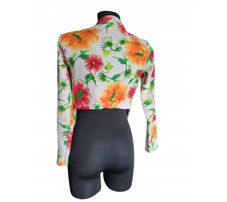 Asymetryczna narzutka w kwiaty 36,S/38,M Dolls Paris