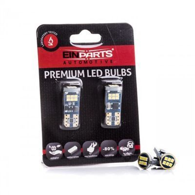 Żarówki Led T10 12/24V W5W 18Led Canbus 6000K 2Szt