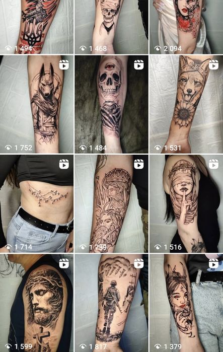 Тату м. Суми від 1500 грн | На перше тату знижка 20%