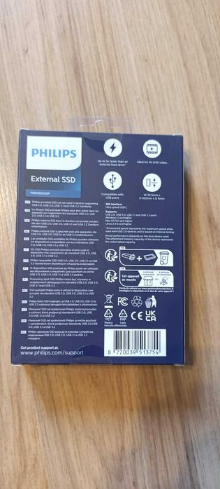 Przenośny dysk zewnętrzny PHILIPS  SSD 1 TB