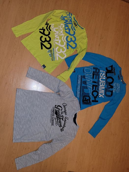 Zestaw 3 koszulek z długim rękawem r. 146 152