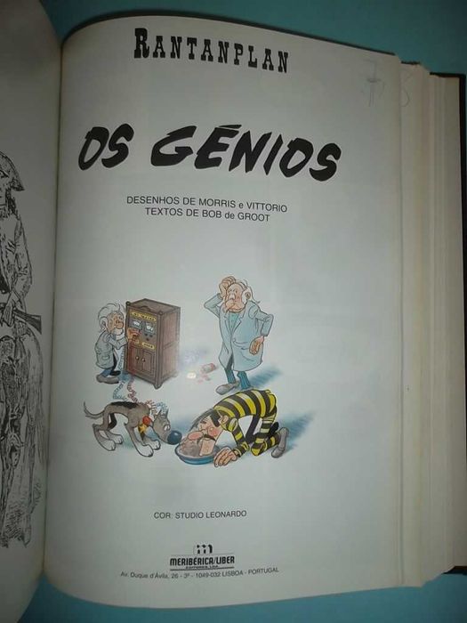 LUCKY LUKE e RANTANPLAN - Volume com 13 álbuns BD