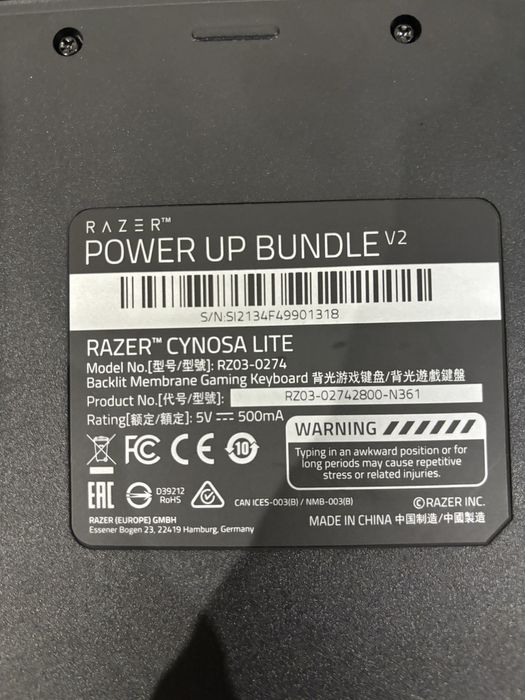 Razer teclado cynosa lite