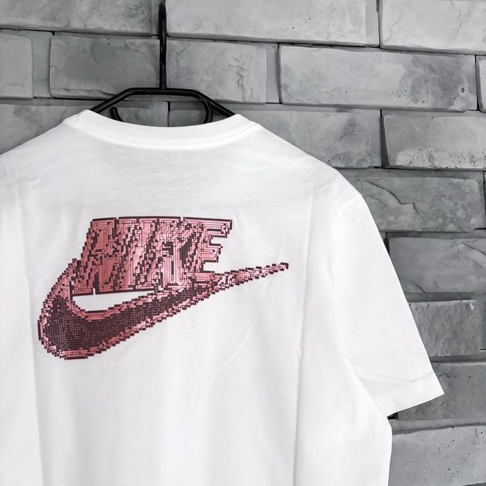 Koszulka t-shirt nike air max swoosh central logo tee biała white tech drill sb
