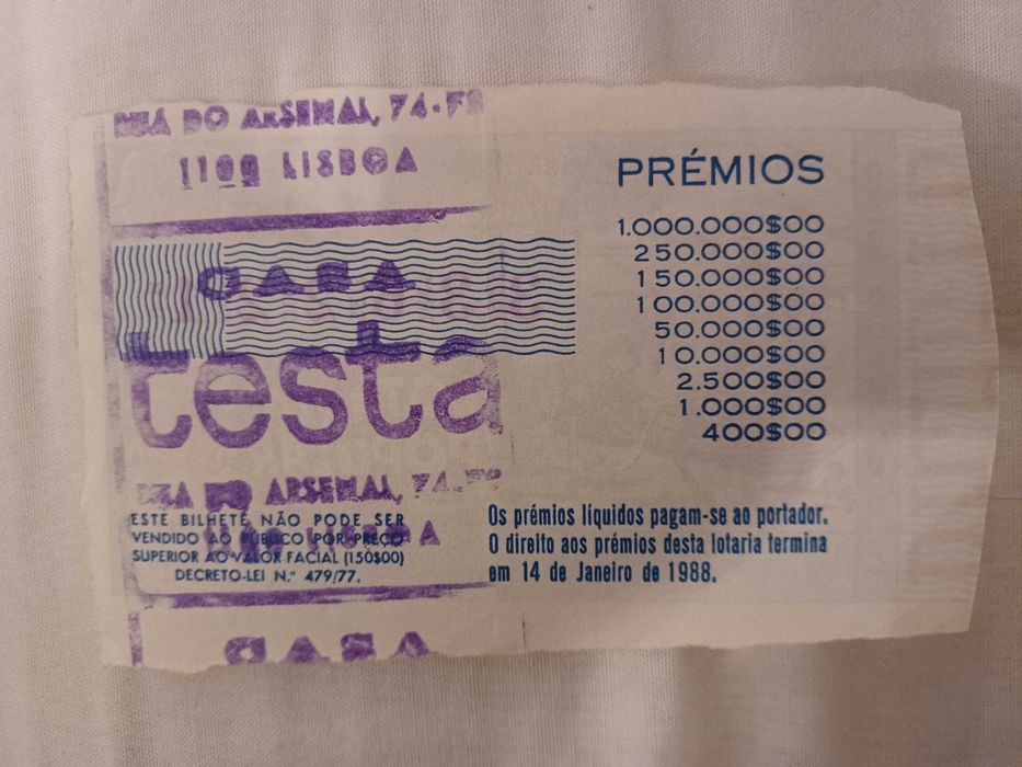 Cautelas Antigas - Portugal