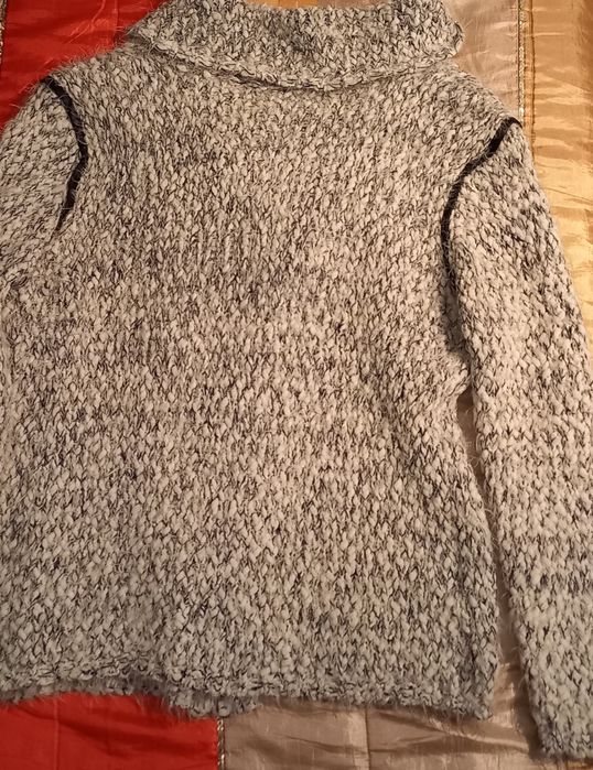 Casaco de malha grossa mesclado