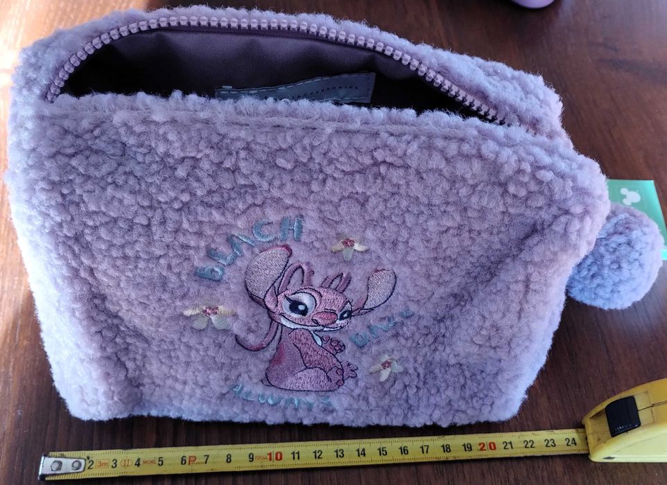 Bolsa Pochete Escola Pelucia Stitch DIsney Lefties