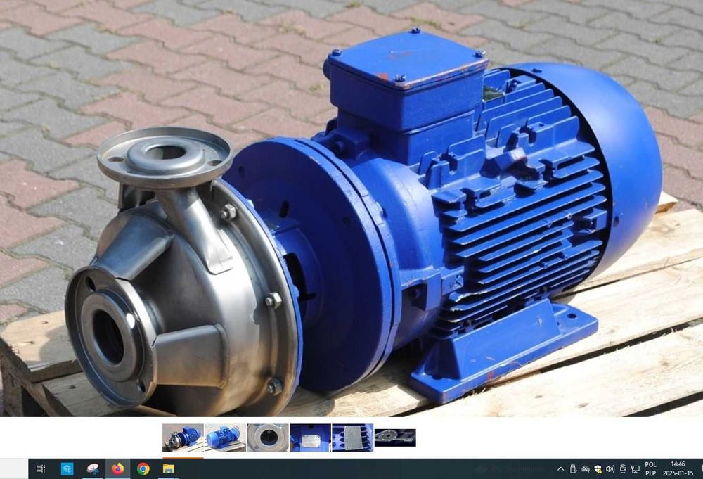 Pompa do wody kwasoodporna BC050-250C10. z silnikiem 22kw. 2945obr..